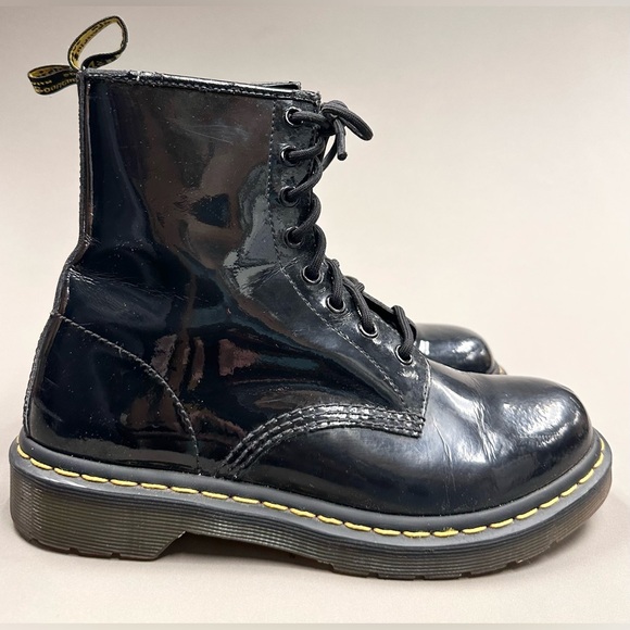Dr. Martens Shoes - Dr. Martens 8 eyelet black patent leather boots UK 6 US 8 docs